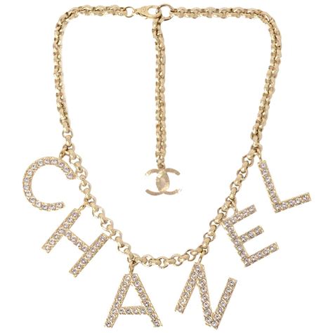 chanel name necklace.